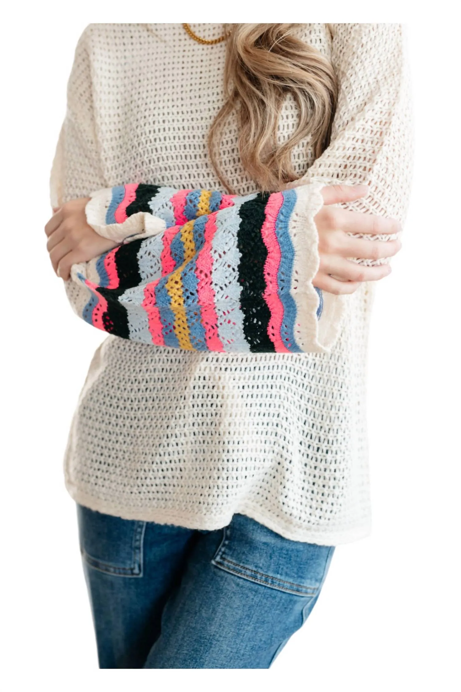 End Of The Story Sweater In Beige