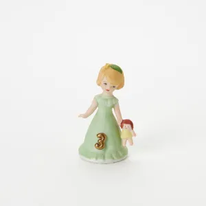 Enesco Growing Up Girls Collection Blonde Age Three 3 Figurine Decorative Mirror,Home Decor Mirror