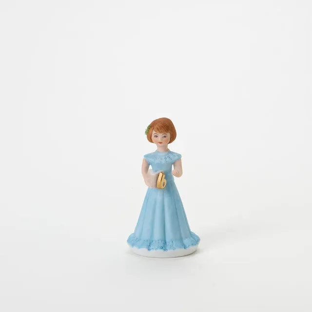 Enesco Growing Up Girls Collection Brunette Age Six 6 Figurine Decorative Mirror,Home Decor Mirror