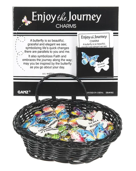 Enjoy the Journey Butterfly Pocket Token Charm