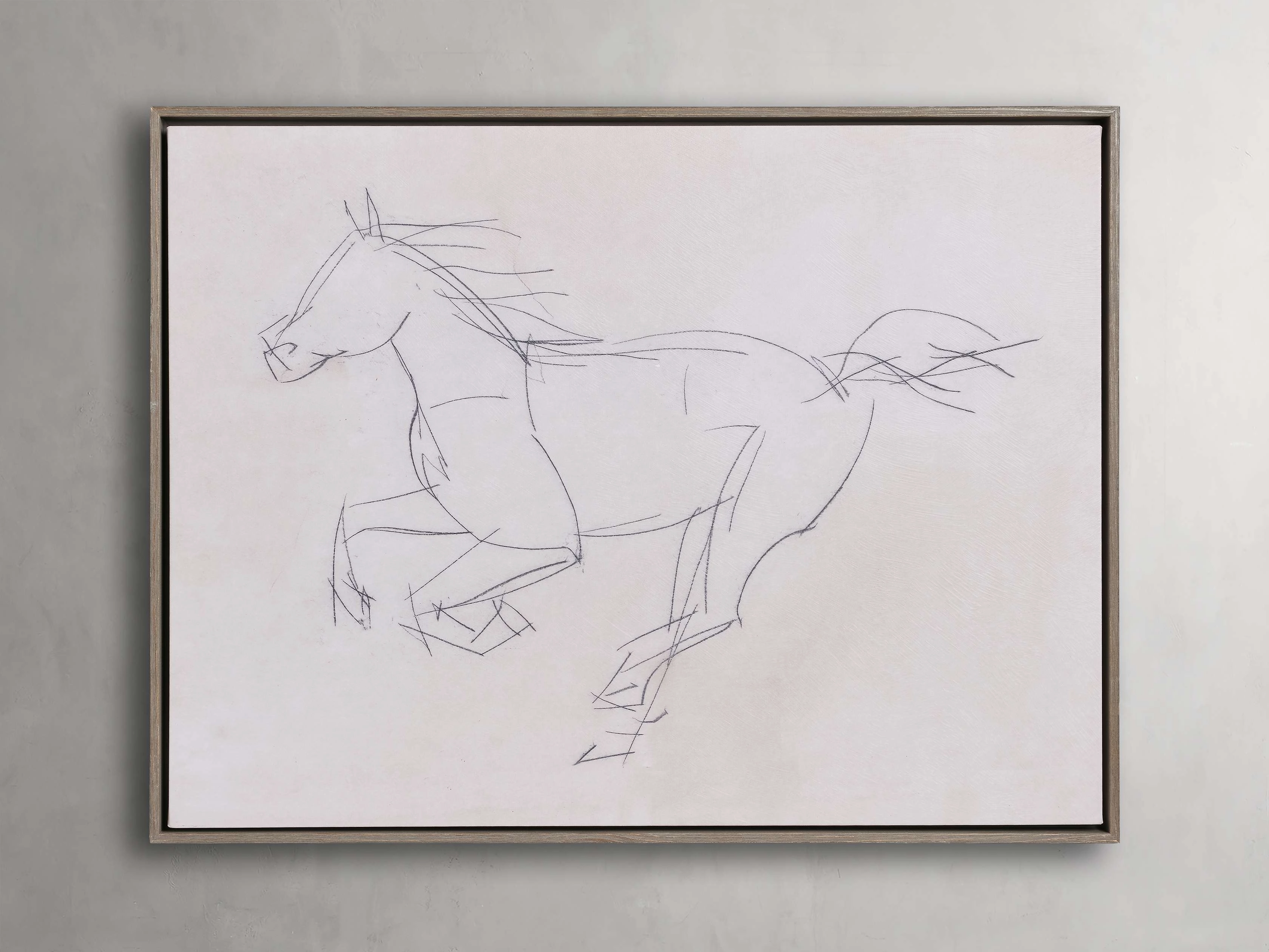 Equine Study Framed Print Wall Art,canvas wall art set