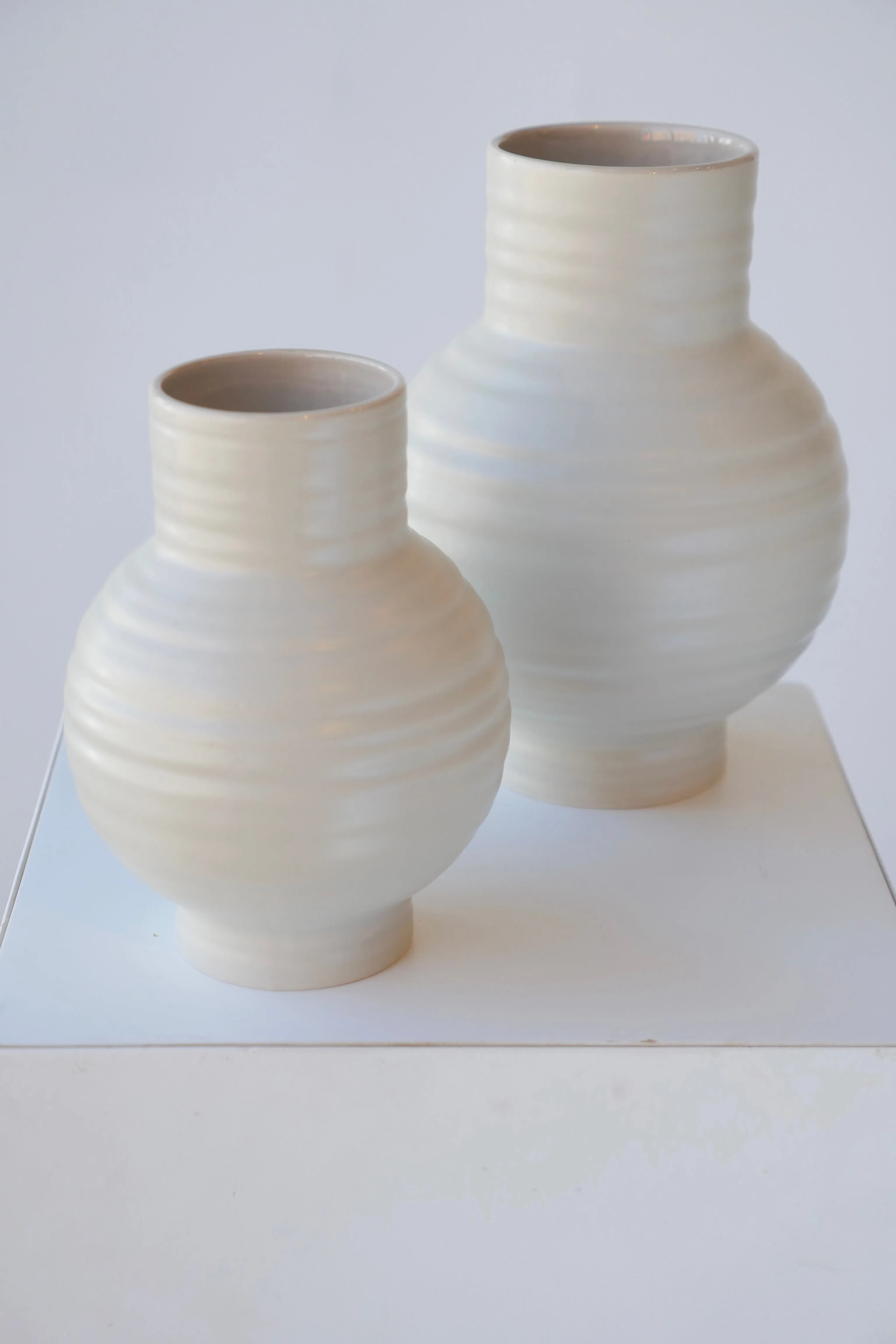 Essential Light Grey Ceramic Vase Large