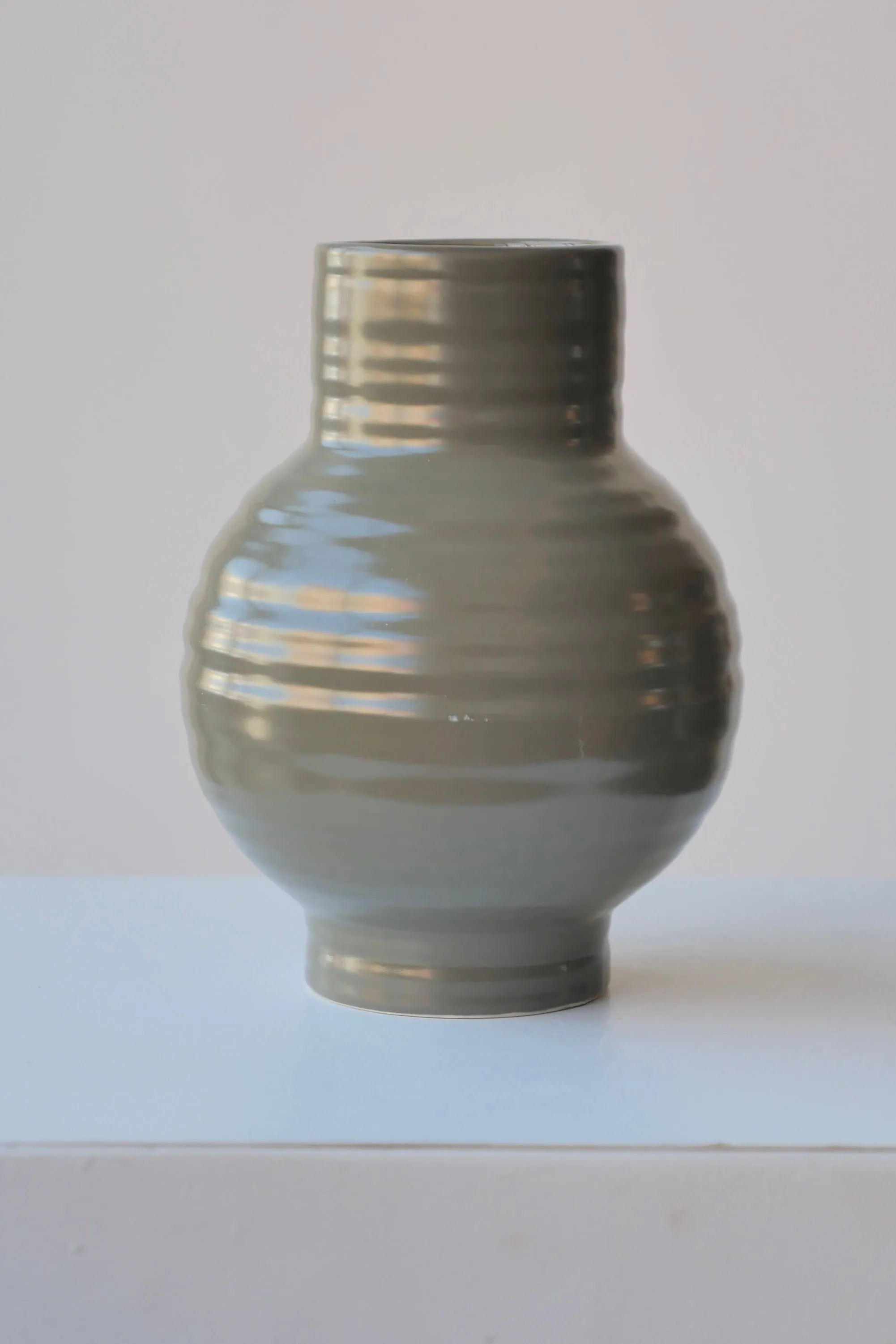 Essential Olive Ceramic Vase Small Vase,Flower Vase