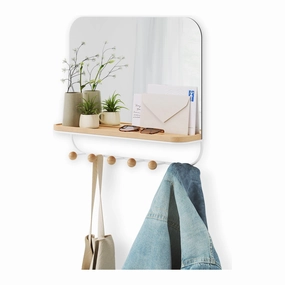 Estique Mirror with Hooks Wall Decor,modern wall decor set