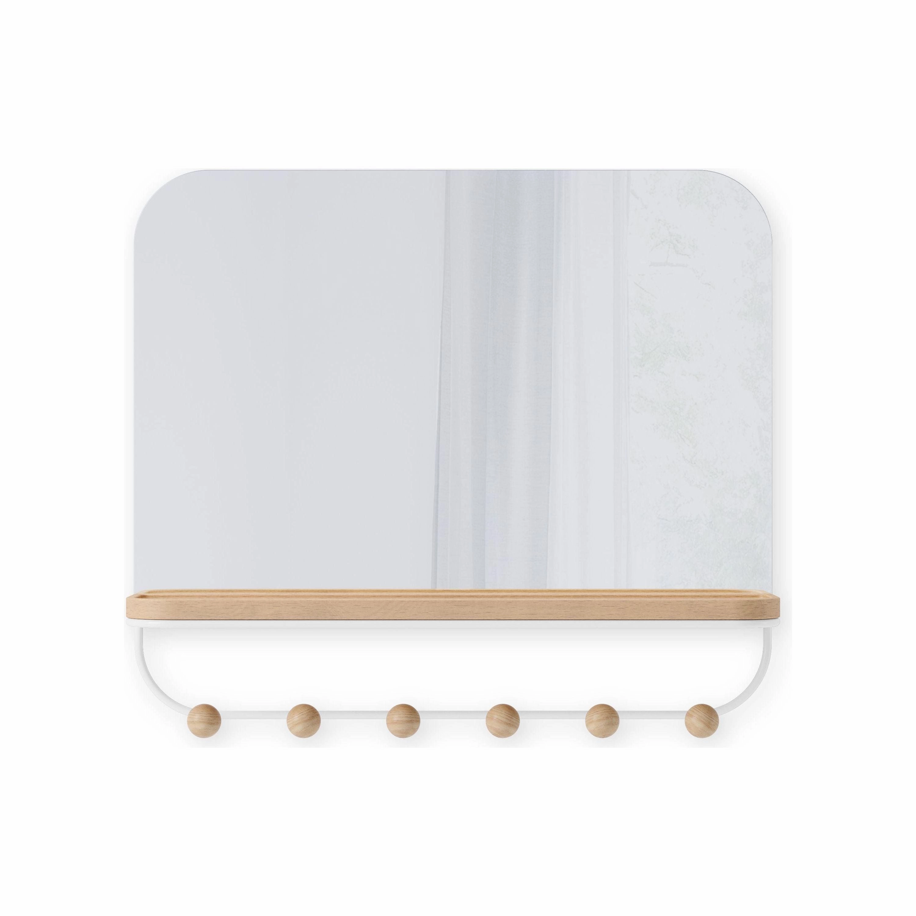 Estique Mirror with Hooks