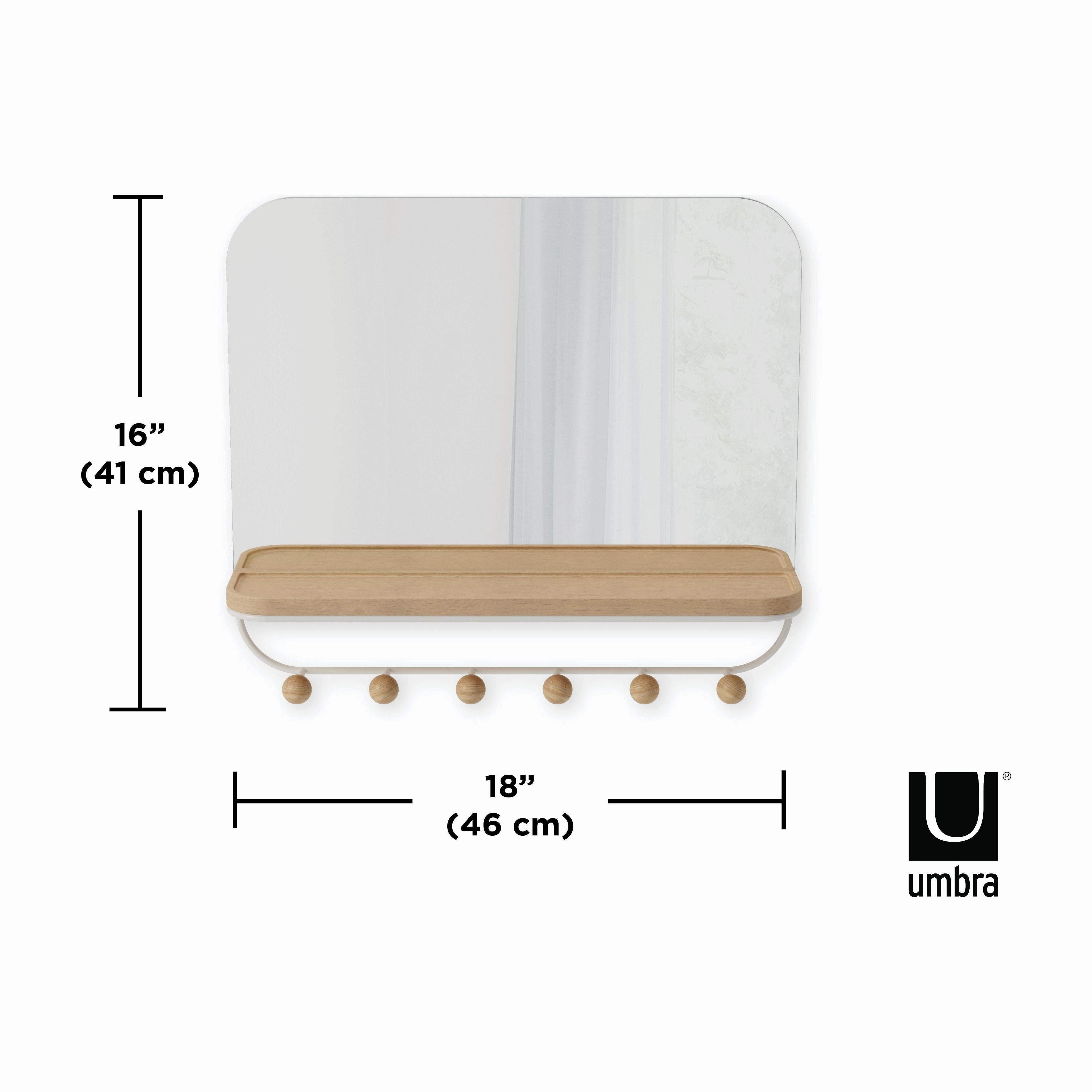 Estique Mirror with Hooks
