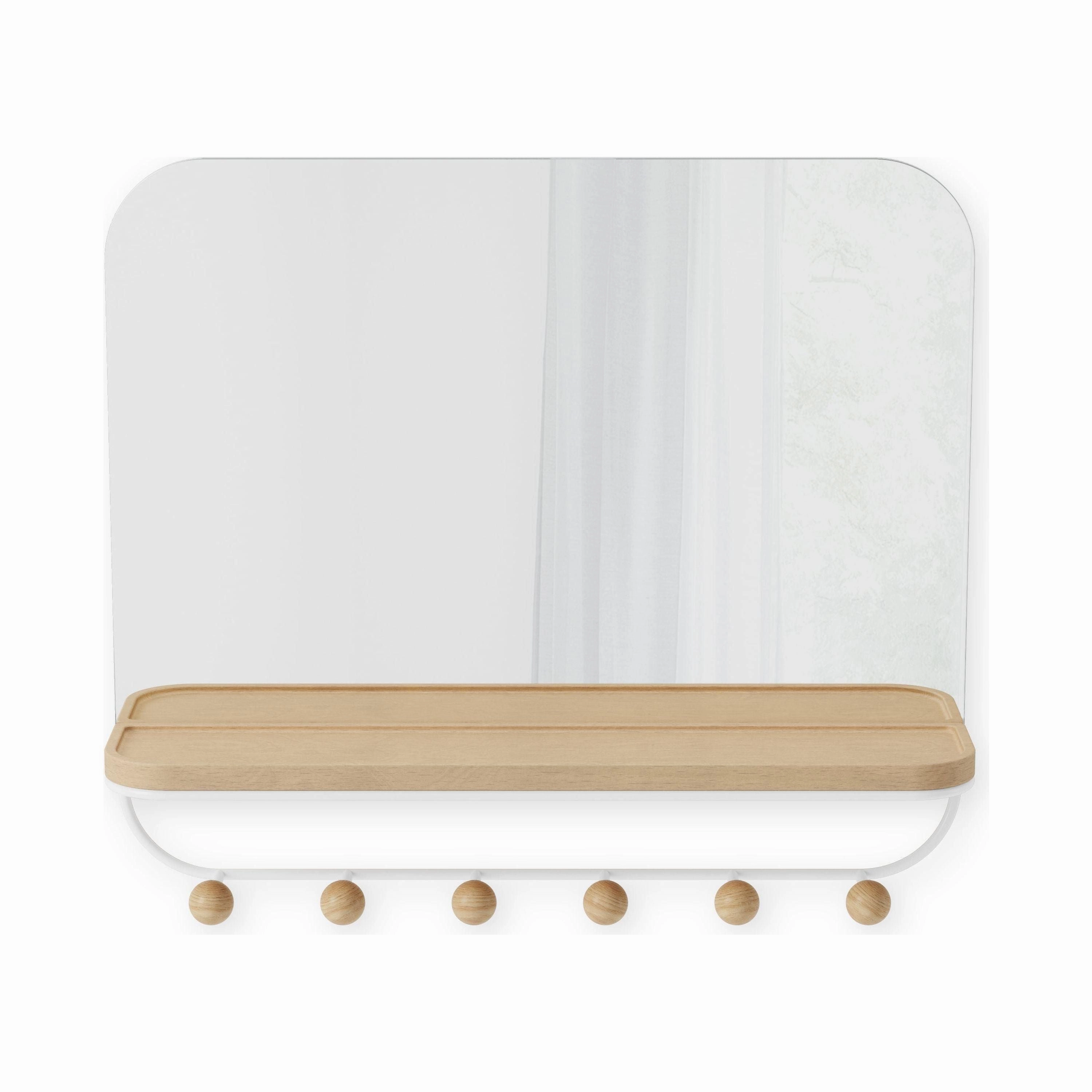 Estique Mirror with Hooks