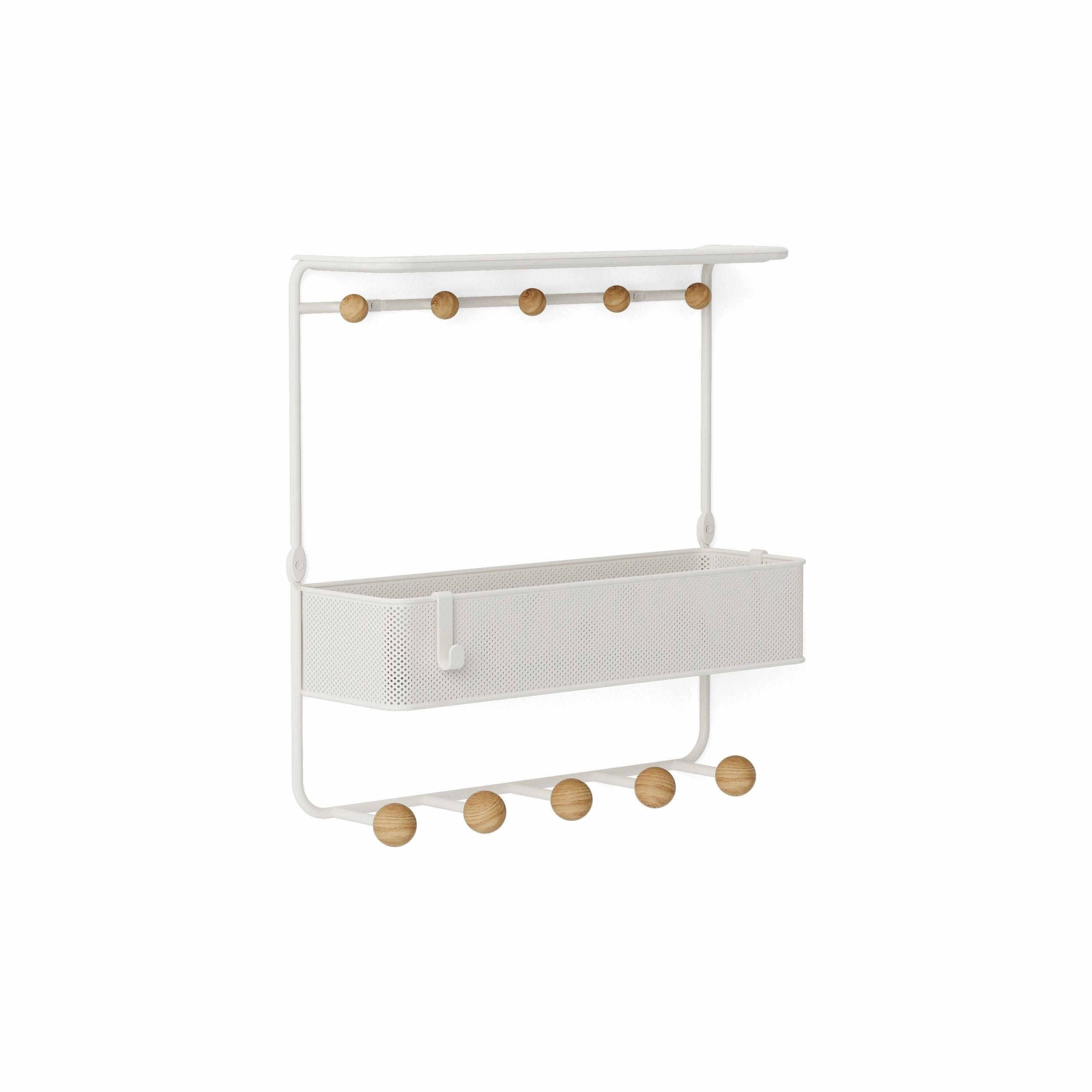 Estique Shelf with Hooks