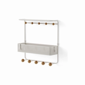 Estique Shelf with Hooks Wall Hooks,decorative wall hooks