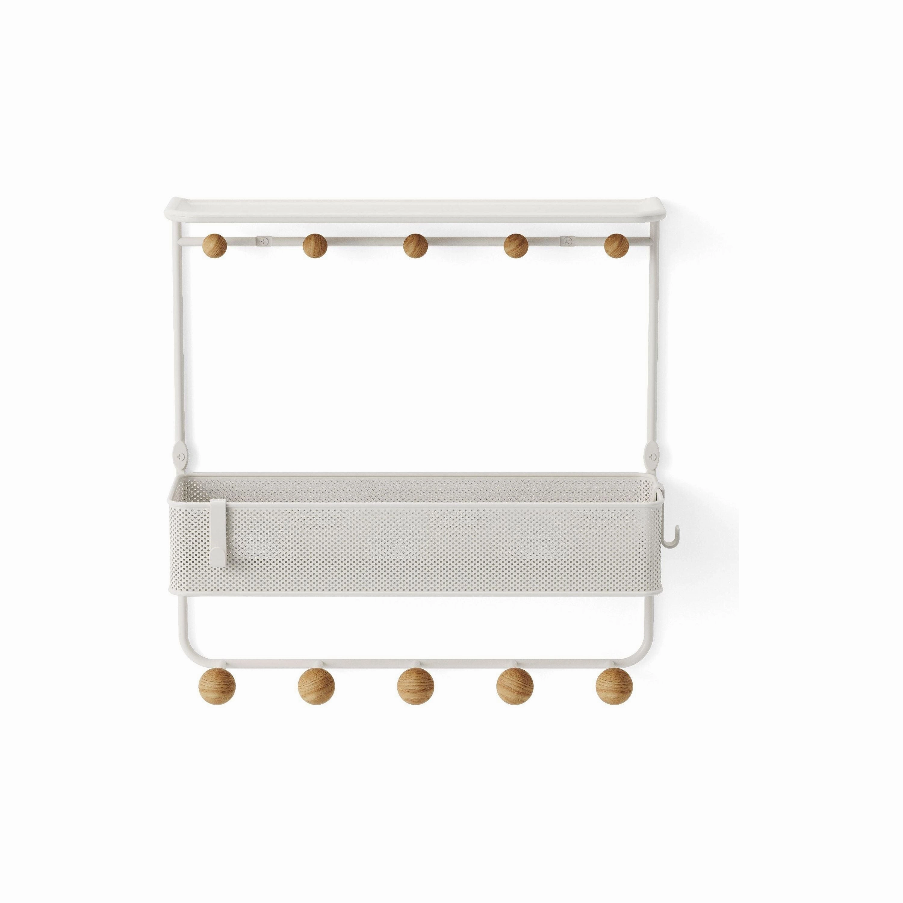 Estique Shelf with Hooks