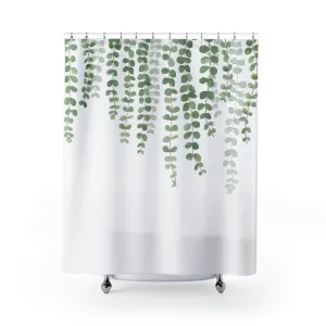 Eucalyptus Shower Curtain | Sage Green Watercolor Lighting,Home Lighting