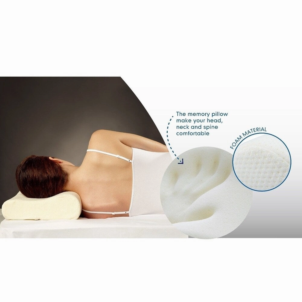 Euro Style Collection Ergonomic Premium Pillow with Memory Foam