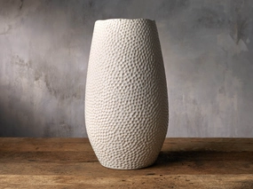 Eva Grand Vase in Cream Vases & Planters,ceramic flower vase