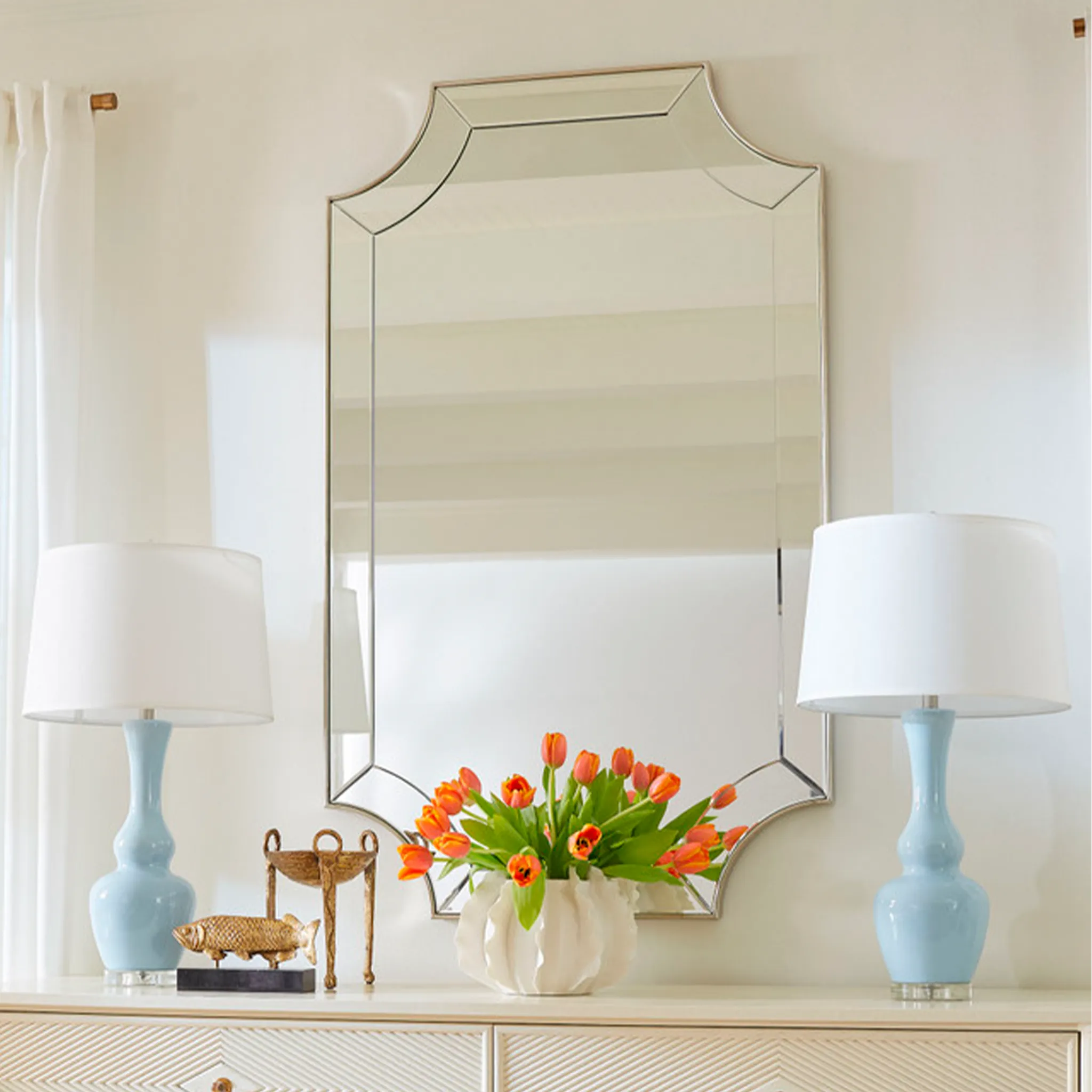 Everly Silver Leaf Mirror