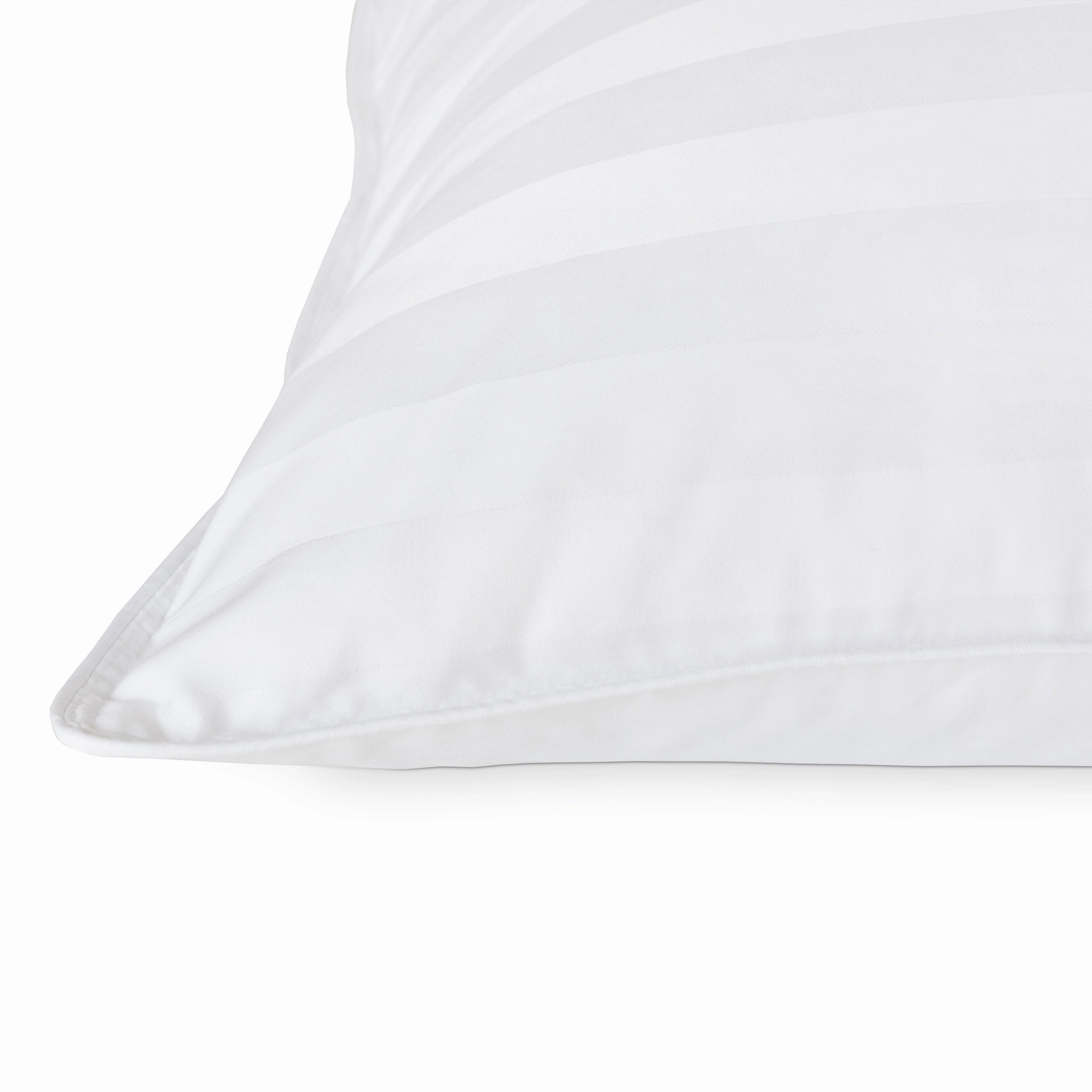 Extra-soft Damask Cotton/White Down Stomach Sleepers Only Pillow -Ultra Thin