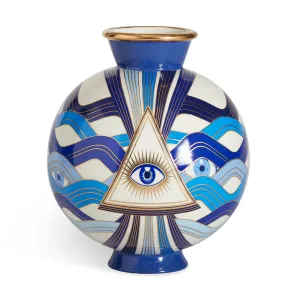 Eye Motif Porcelain Vase | Jonathan Adler Druggist Vase,Glass Vase
