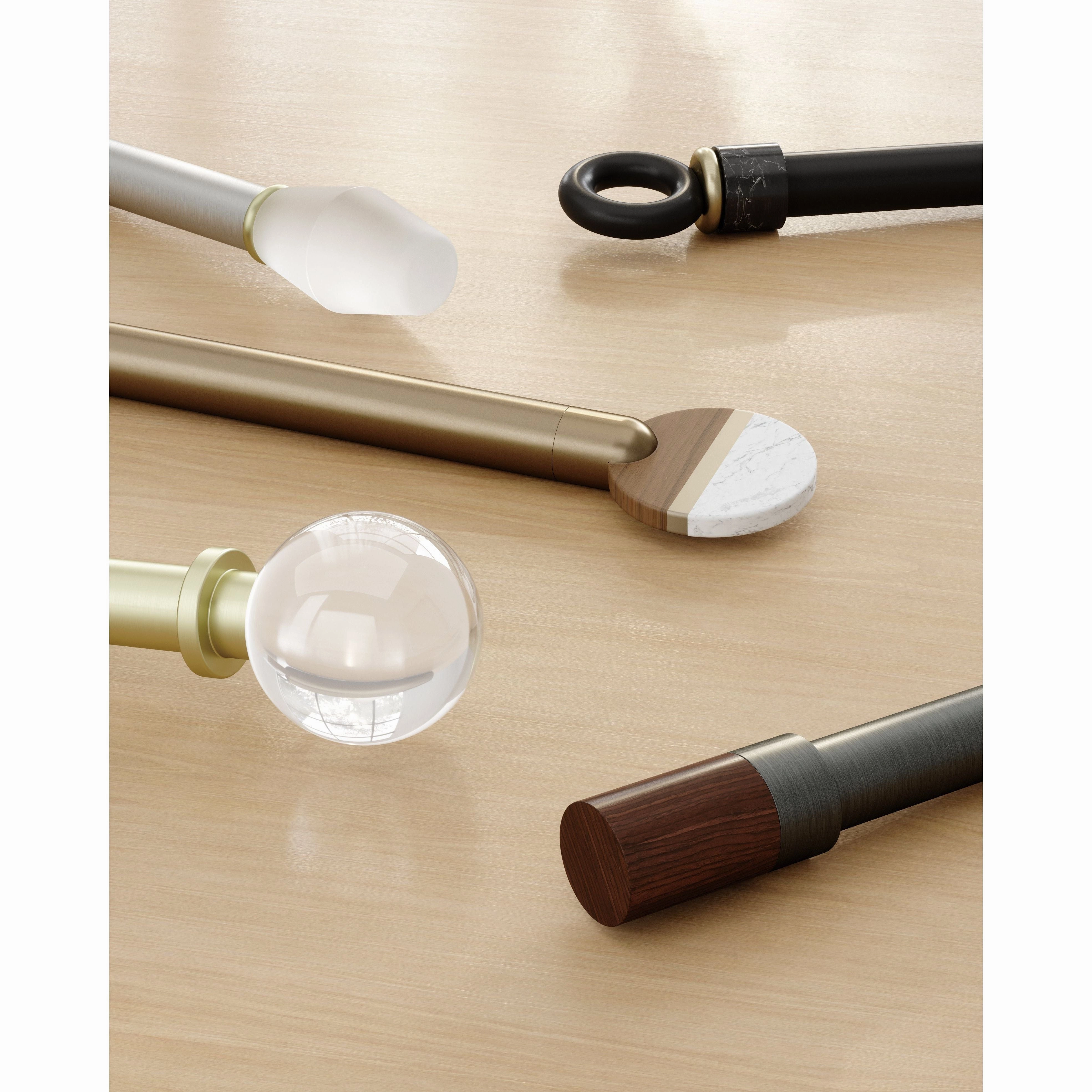 Fade Knob 1" Adjustable Curtain Rod