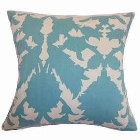 Fakahina Damask Euro Sham Turquoise pillowcases,cotton pillow covers,bed linen