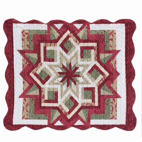 Fall Star Pattern Scalloped Edge Pillow Sham pillowcases,cotton pillow covers,bed linen