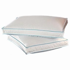 Famous Maker Enhanced 2-inch Gusseted Down and Feather Triple Chamber Pillows (Set of 2) pillows,bed pillow,sleeping cushion