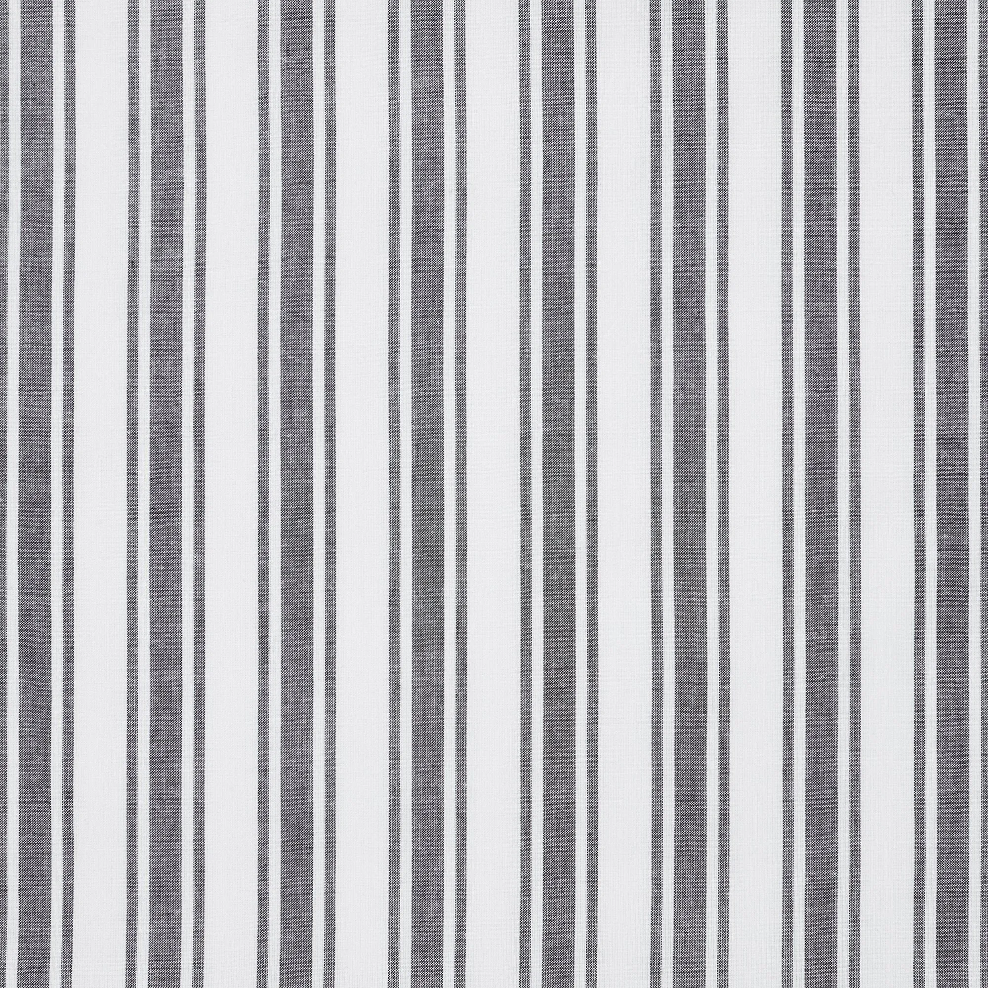 Farmstead Black Ticking Stripe Shower Curtain