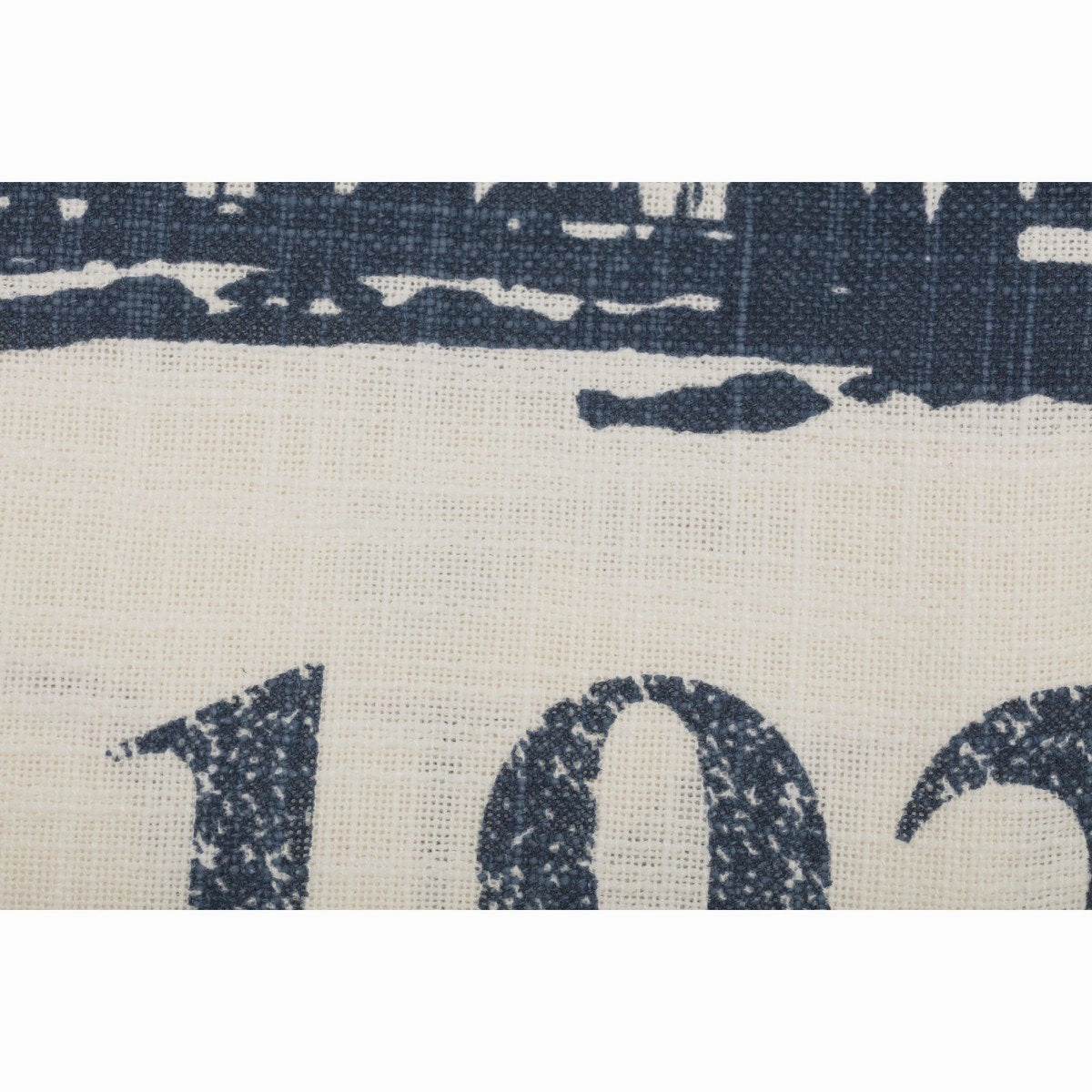 Farmstead Blue Barn Shower Curtain