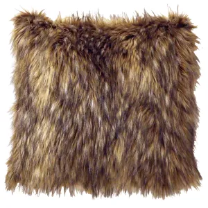 Faux Coyote Pelt Euro Sham exotic cowhide rug, leather rug