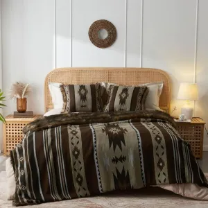 Faux Fur Aztec Blanket - 4 Colors bedding set, comforter set