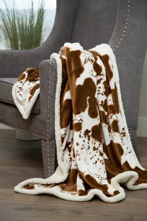 Faux Hair on Hide Sherpa Throw Blanket bookcase, standing shelf