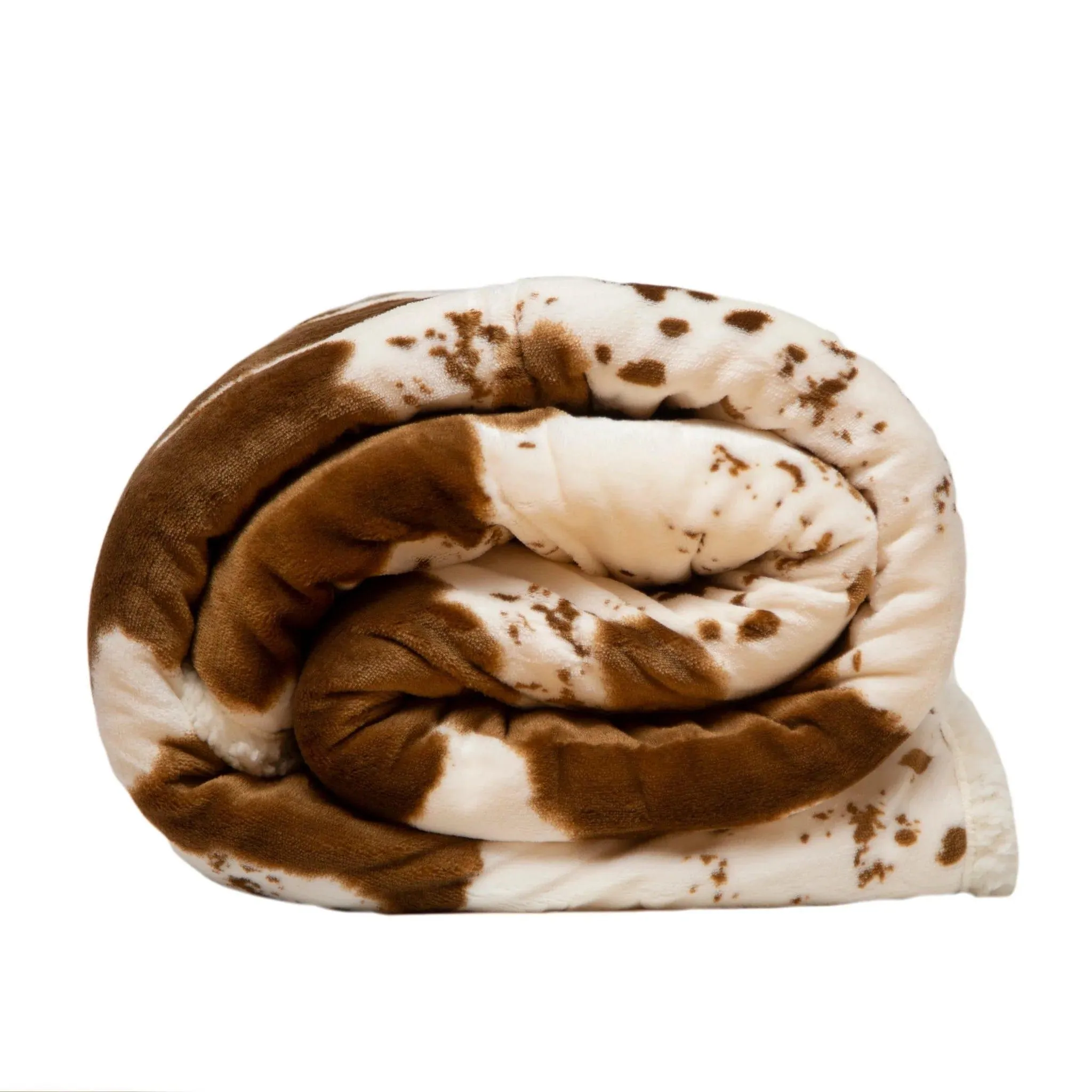 Faux Hair on Hide Sherpa Throw Blanket
