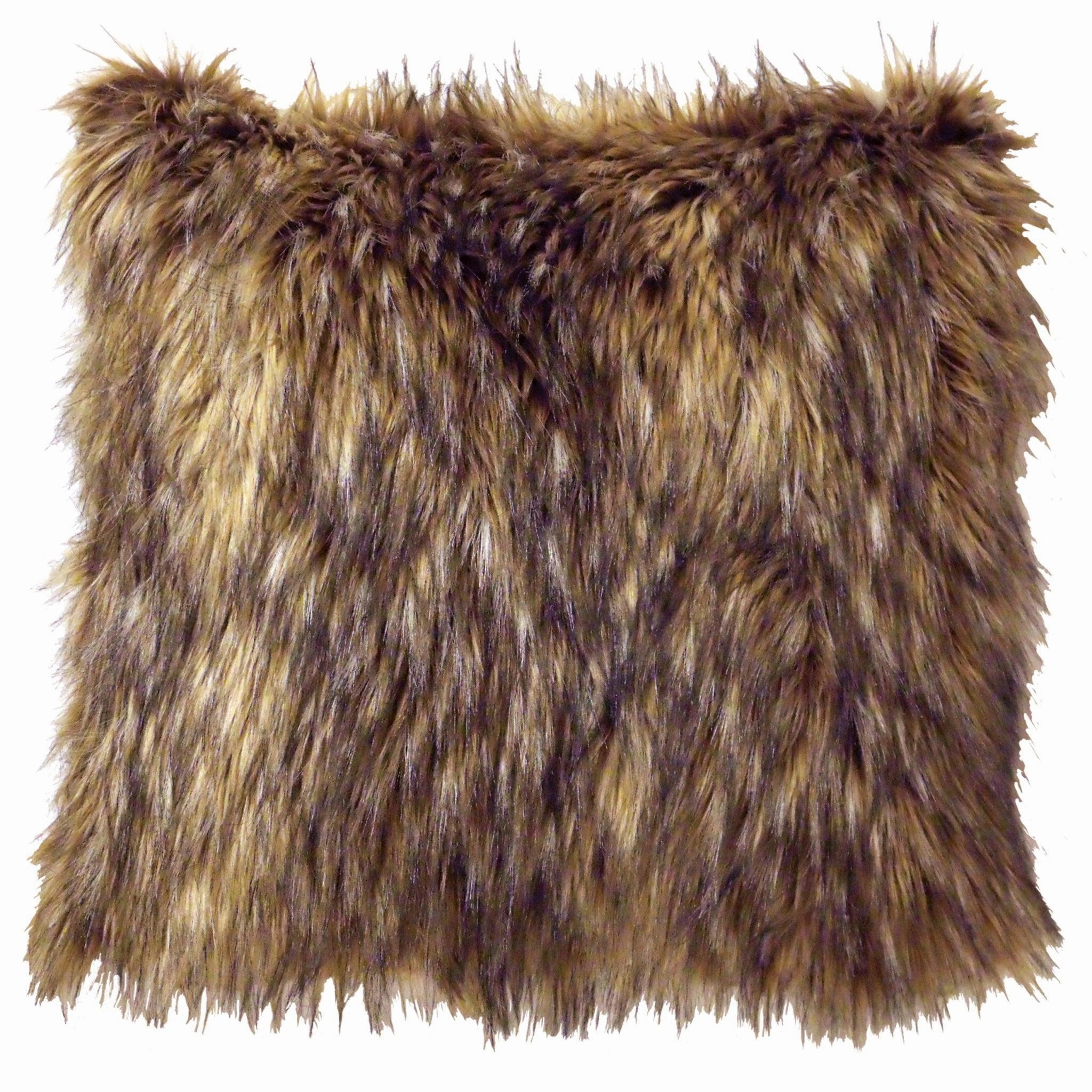 Faux Coyote Pelt Throw Pillow storage cart, utility cart