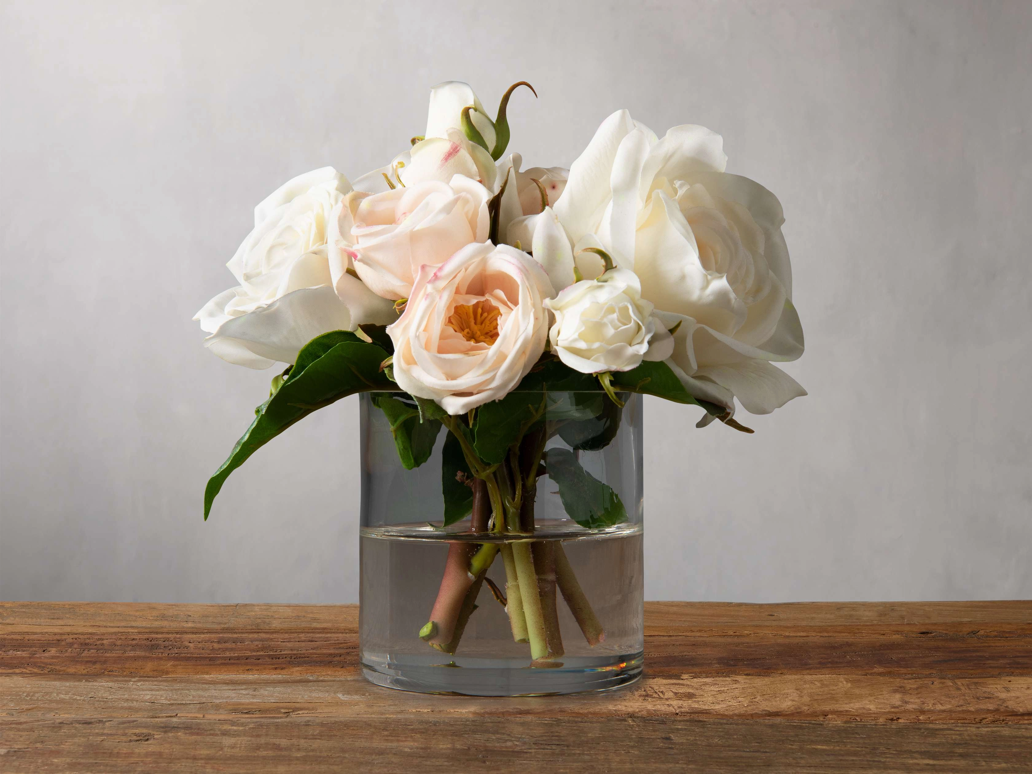 Faux Mixed Roses in Vase Home Decor & Accessories,decorative home accessories