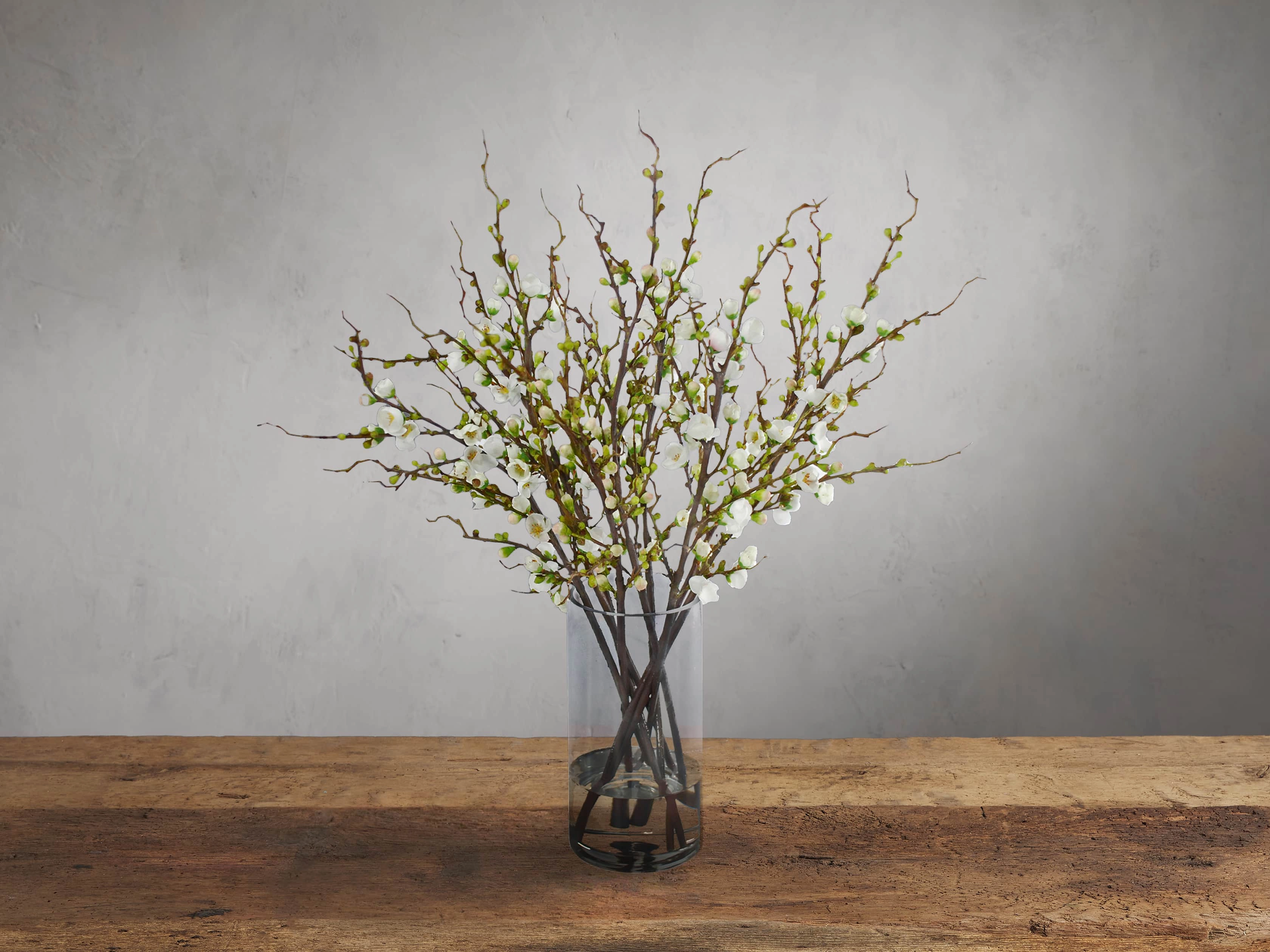 Faux Peach Blossom in Glass Home Decor & Accessories,decorative home accessories
