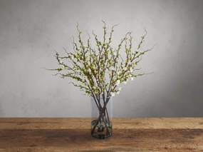 Faux Peach Blossom in Glass Home Decor & Accessories,decorative home accessories