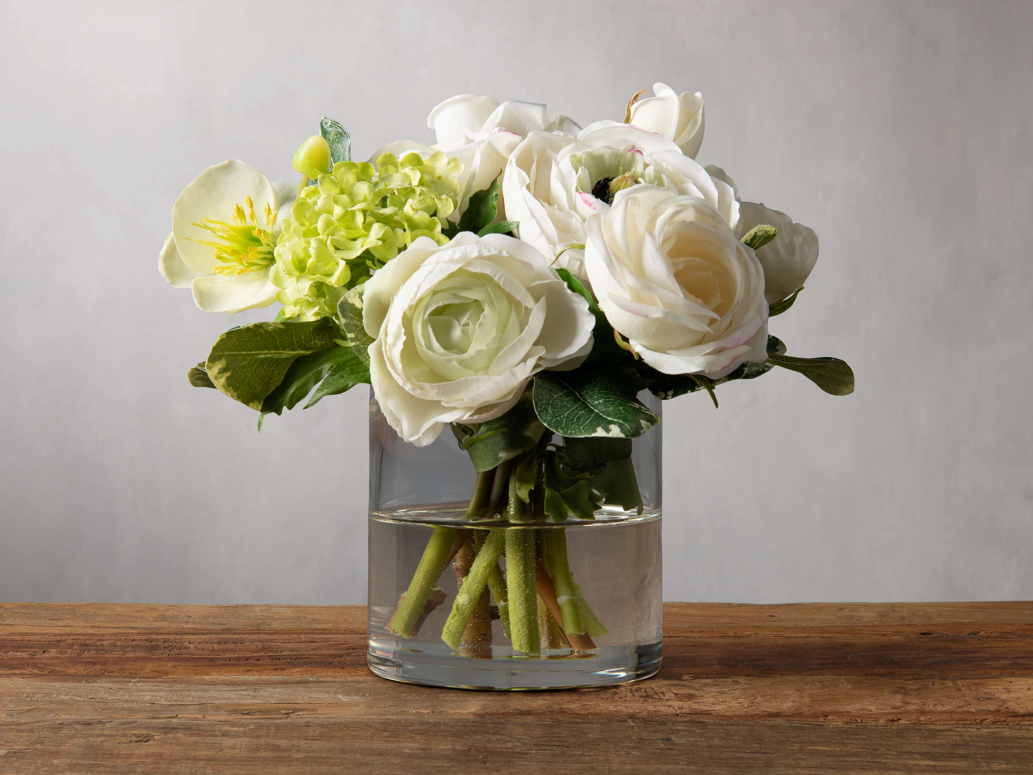 Faux Ranunculus Rose in Vase Home Decor & Accessories,decorative home accessories
