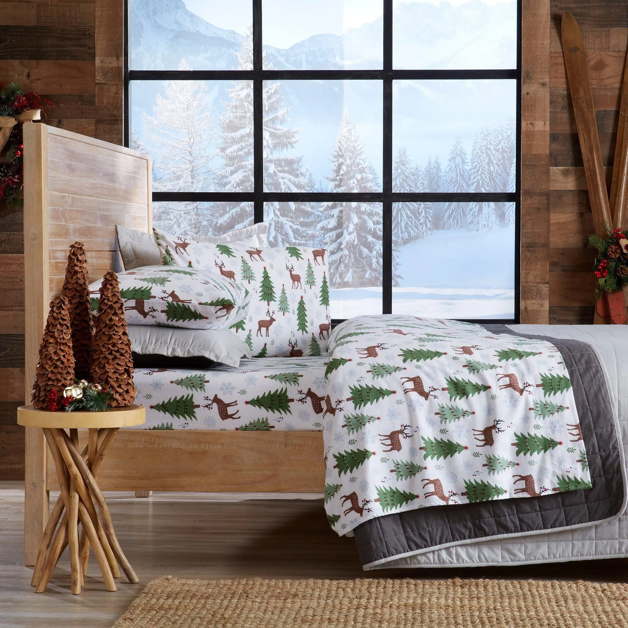 Festive Forest Cotton Sheet Set