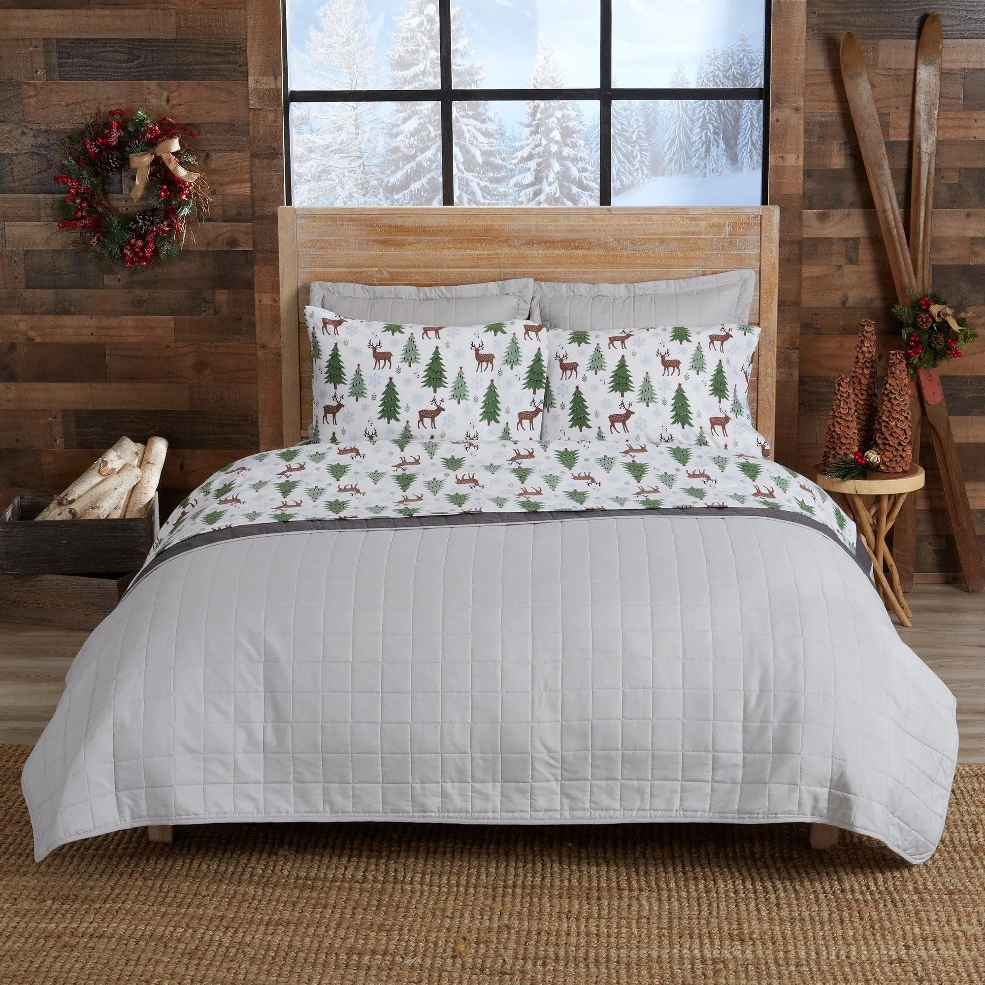 Festive Forest Cotton Sheet Set