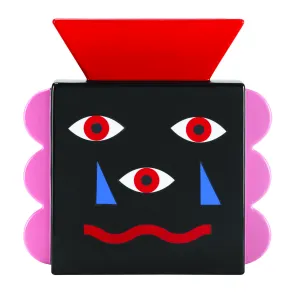 Figurative Face Ceramic Vase | Qeeboo Oggian Beautiful Face Vase,Glass Vase