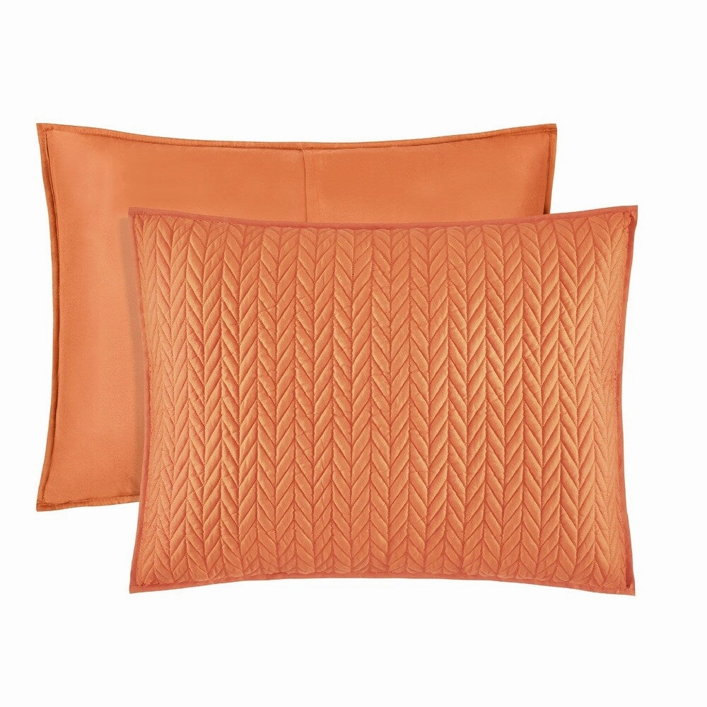 Five Queens Court Catori Quilted Standard-size Sham pillowcases,cotton pillow covers,bed linen