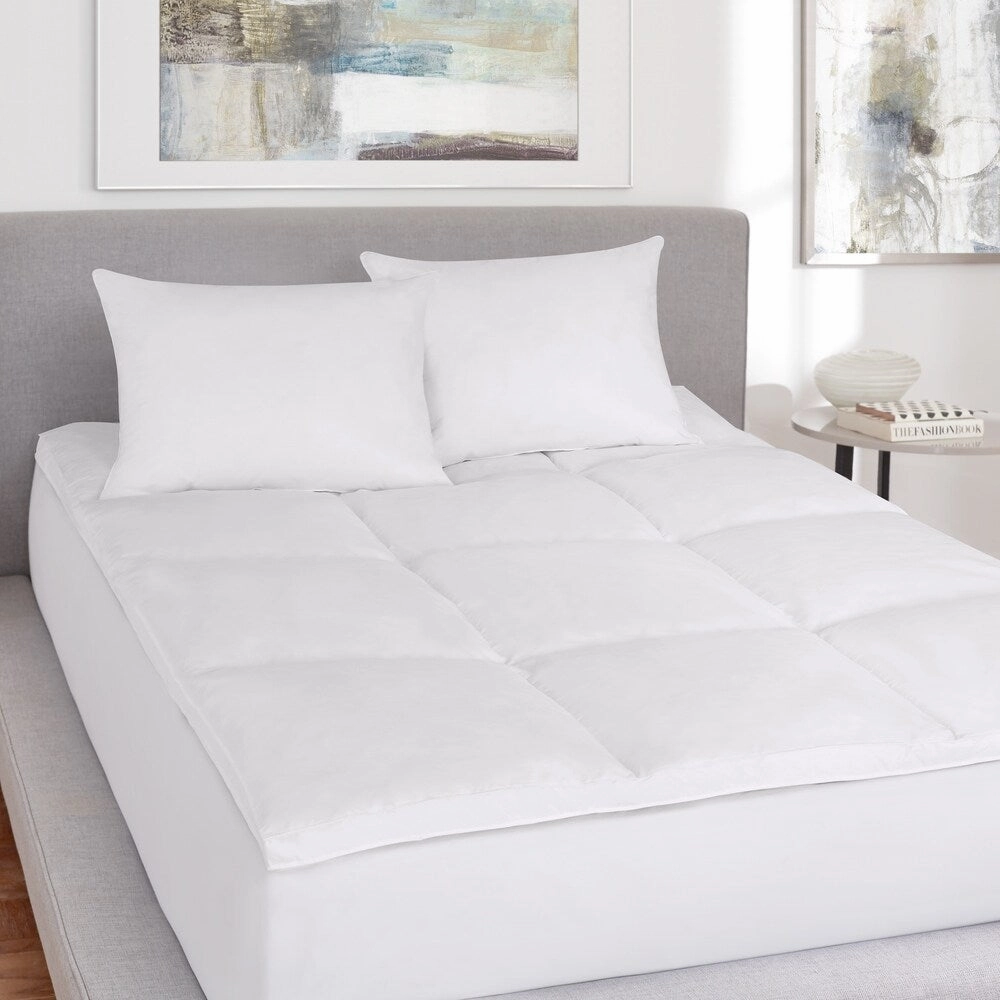 Five Queens Court Elegance No-Quill Featherbed - White mattress pads,mattress topper,bed protection