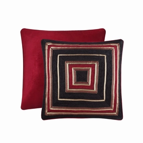 Five Queens Court Remington Woven Chenille Stripe Luxury Euro Sham pillowcases,cotton pillow covers,bed linen