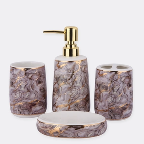 Flaxed Bath Set Shower Curtain,Waterproof Curtain