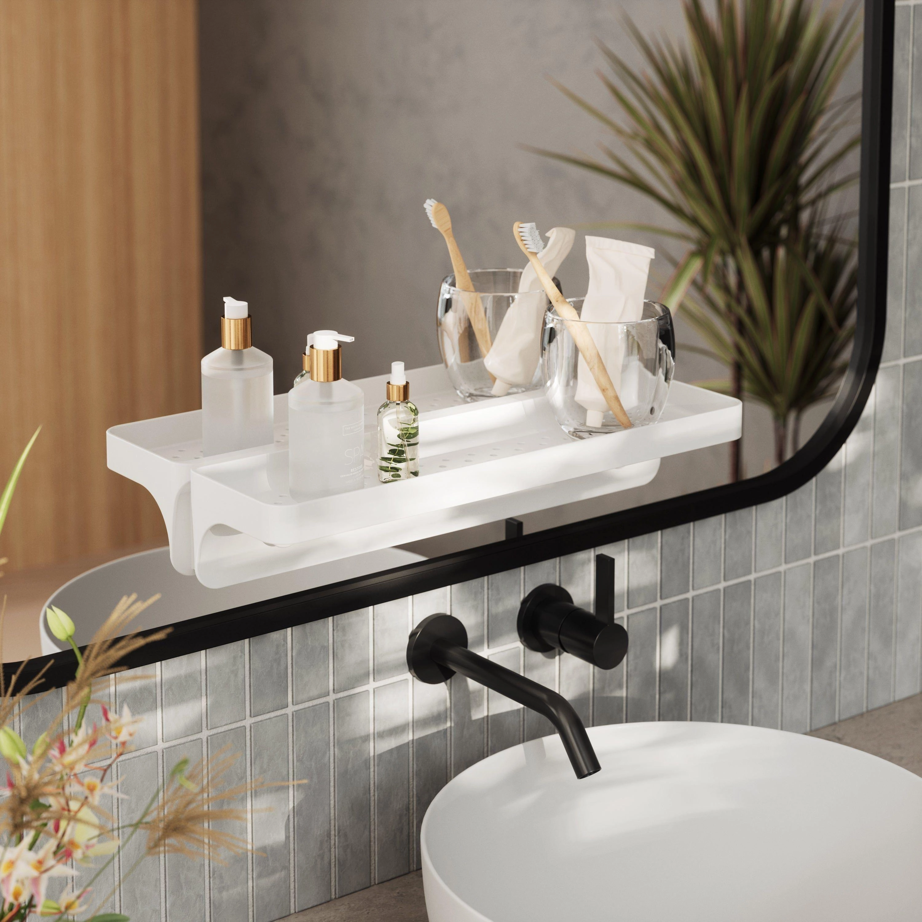 Flex Sure-Lock Bathroom Storage Shelf