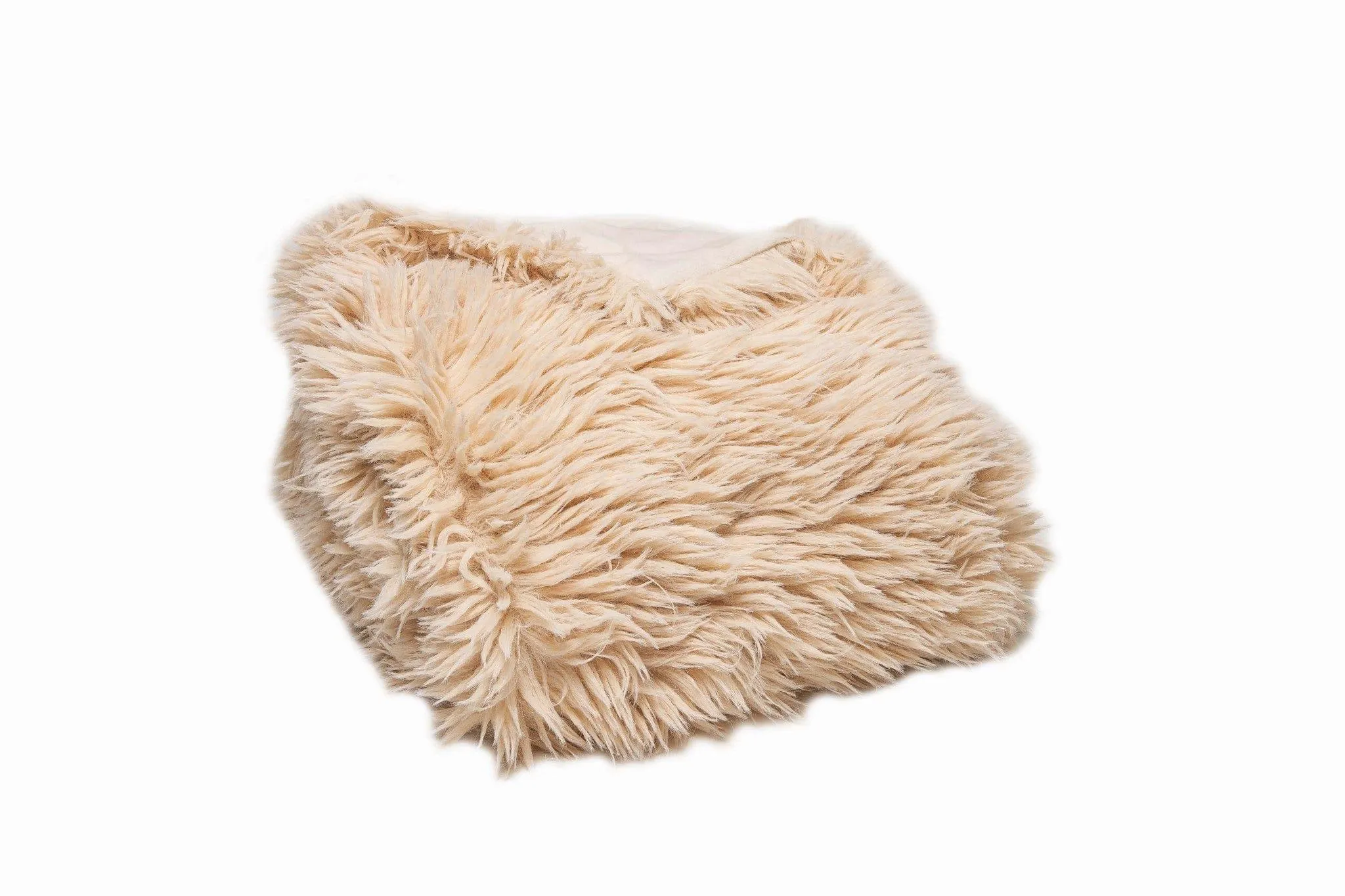 Flokati Faux Wool Throw Blanket