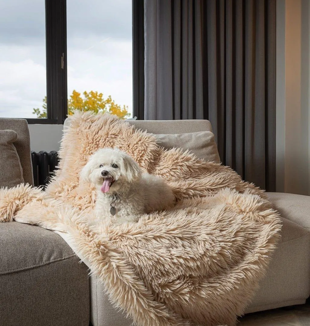 Flokati Faux Wool Throw Blanket