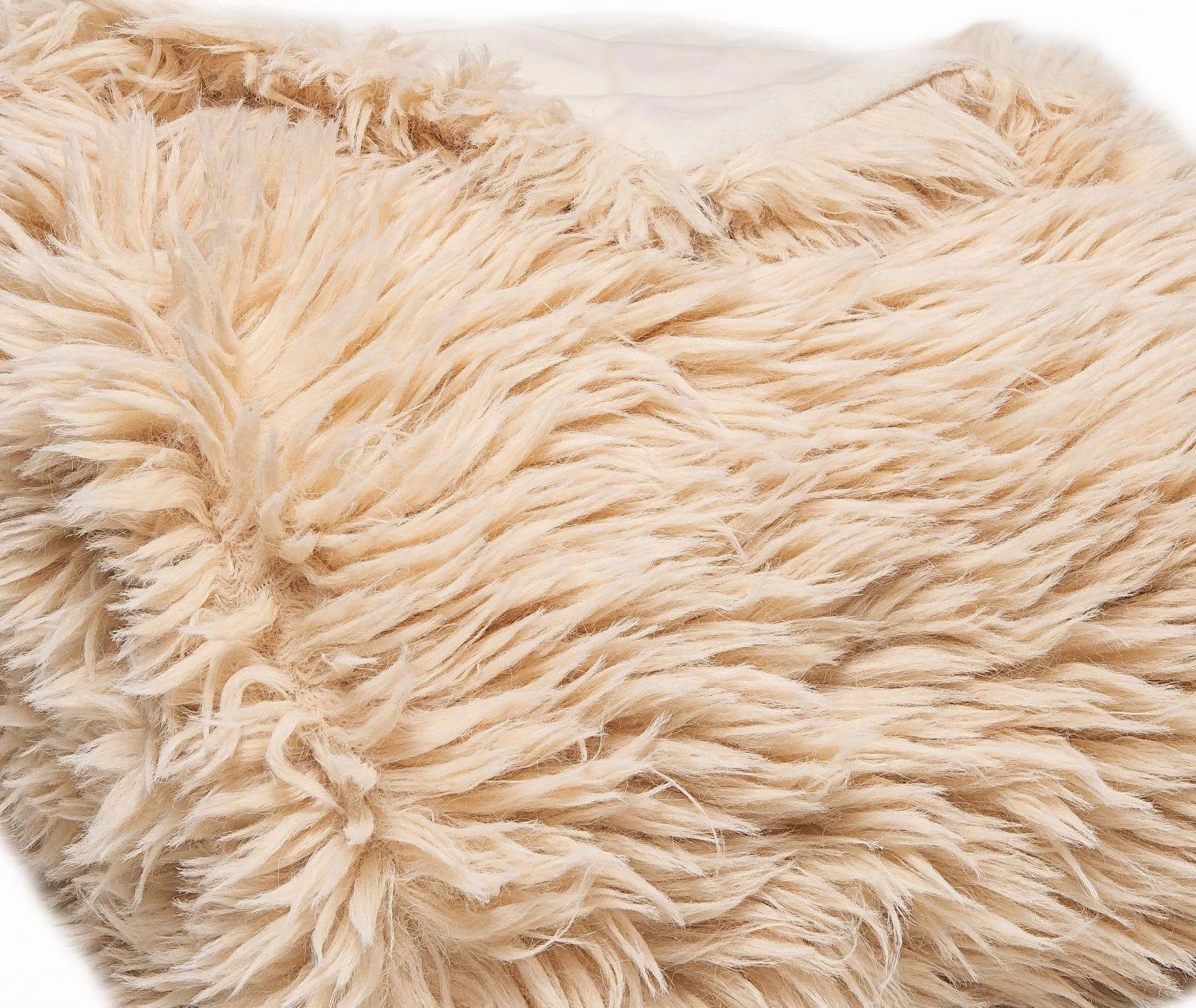 Flokati Faux Wool Throw Blanket