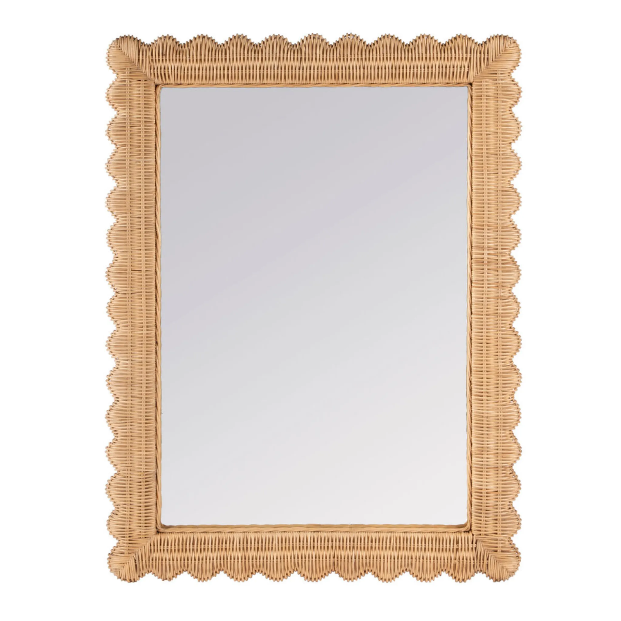 Flora Rattan Scalloped Wall Mirror in Light Brown Cutting Board,Kitchen Board