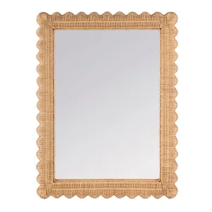 Flora Rattan Scalloped Wall Mirror in Light Brown Cutting Board,Kitchen Board