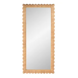 Flora Scalloped Rattan Floor Mirror in Light Brown Cutting Board,Kitchen Board