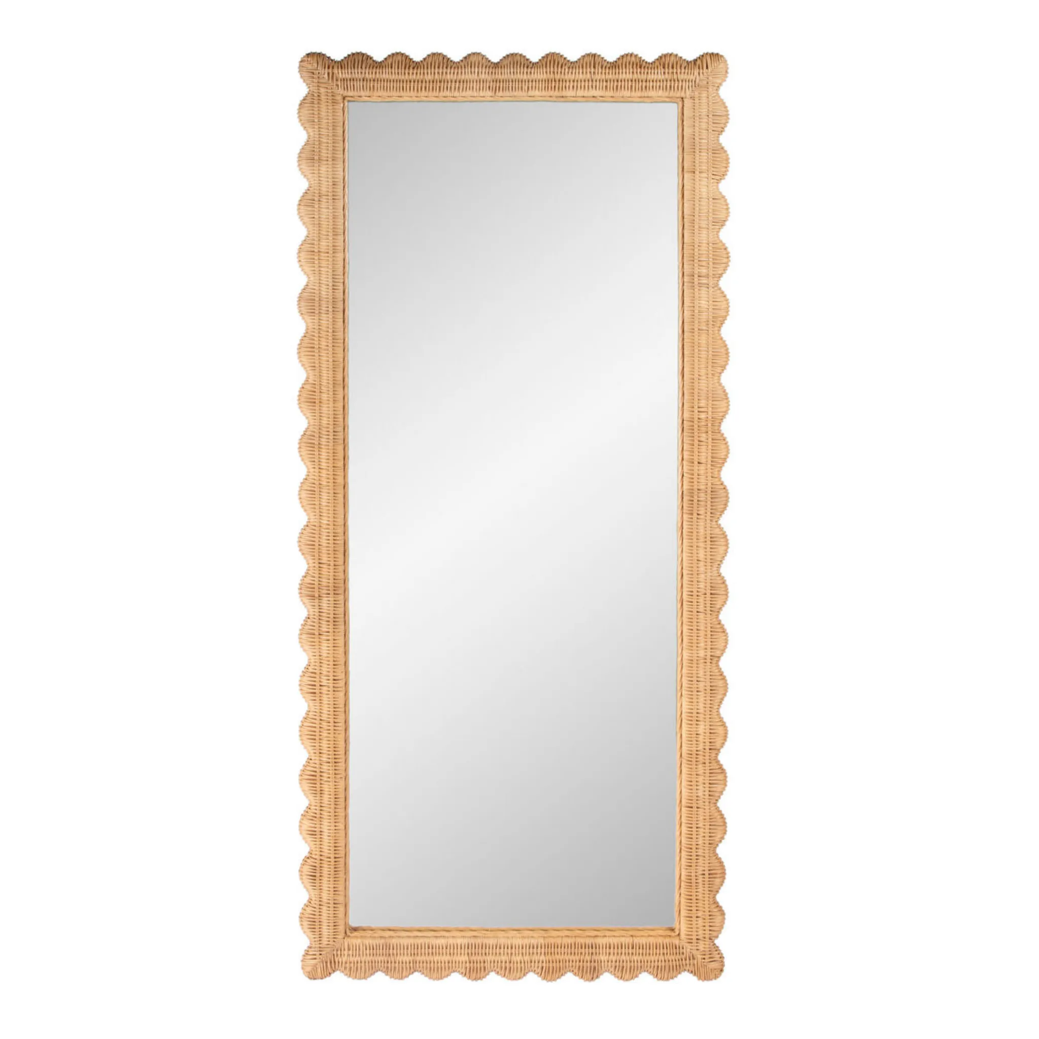 Flora Scalloped Rattan Floor Mirror in Light Brown Cutting Board,Kitchen Board